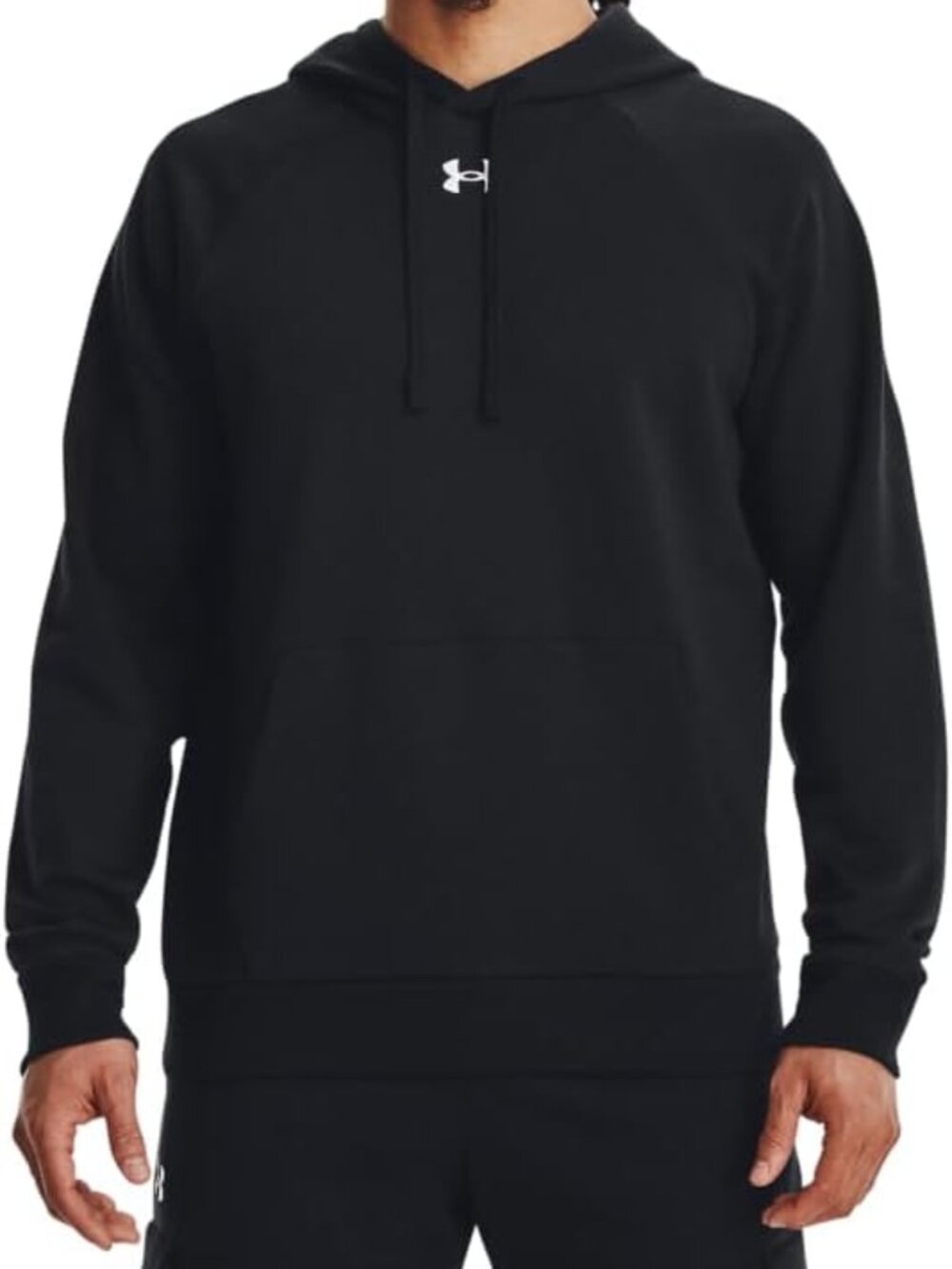 Under Armour Men's Rival Fleece Black Hoodie